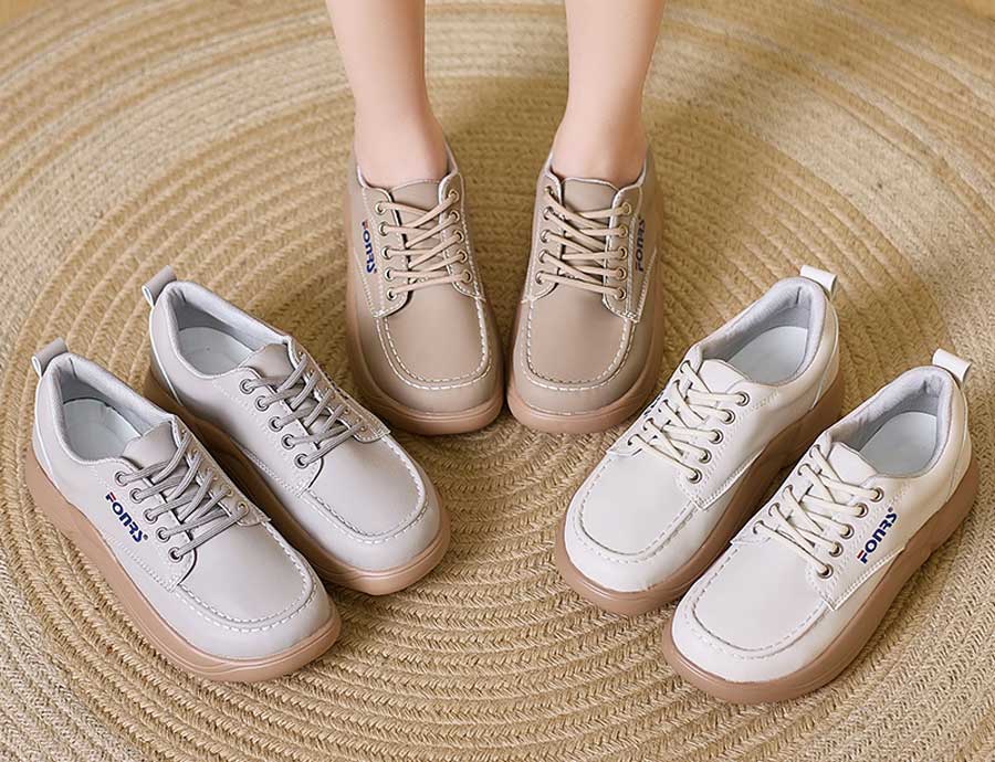Women's logo pattern print casual shoe sneakers